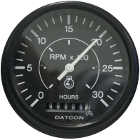  Datcon Tachometers with an Hourmeter, Tach/Hourmeter