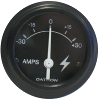 Datcon Air Pressure, Air Brake and Ammeter Gauges