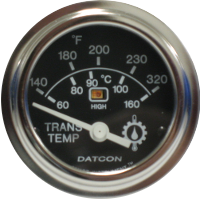 Datcon Transmission Temperature and Transmission Oil Pressure Gauge